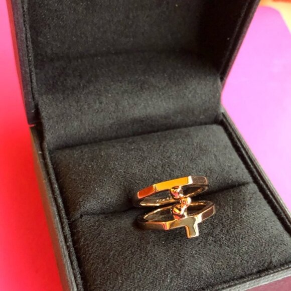 Eddie Borgo Sculptural Layered Ring Rose Gold tone - Picture 5 of 7